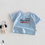 【73-120cm】半袖Ｔシャツorショートパンツ ベビー  Vネックロゴ ボーダー - 画像 (10)