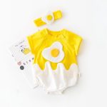 【66-90cm】ロンパース ベビー カートゥーン たまご