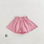【80-130cm】Tシャツ or ショートパンツ ベビー 女の子 フリル袖 チェック - 画像 (14)
