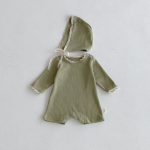 【66-90cm】カバーオール ベビー ワッフル生地 フリル - 画像 (7)