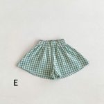 【80-130cm】Tシャツ or ショートパンツ ベビー 女の子 フリル袖 チェック - 画像 (15)