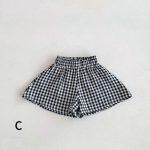 【80-130cm】Tシャツ or ショートパンツ ベビー 女の子 フリル袖 チェック - 画像 (13)
