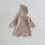 【66-90cm】カバーオール ベビー ワッフル生地 フリル - 画像 (6)