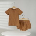 【73-100cm】セットアップ ベビー ナチュラル リブシンプル - 画像 (14)