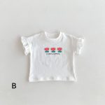 【80-130cm】Tシャツ or ショートパンツ ベビー 女の子 フリル袖 チェック - 画像 (12)