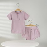 【73-100cm】セットアップ ベビー ナチュラル リブシンプル - 画像 (15)