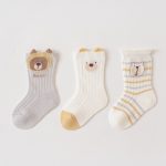 【GOODS】３足セット ソックス ベビー キュート 通気性 柔らかい - 画像 (9)