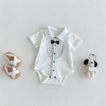 【66-90cm】ロンパース プリンス 半袖 ベビー服 - 画像 (2)
