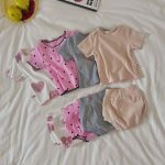【66-100cm】セットアップ 可愛い リブ サマー - 画像 (13)