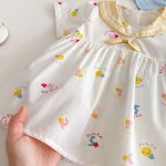 【73-120cm】ワンピース ベビー アヒル柄 セーラー - 画像 (16)
