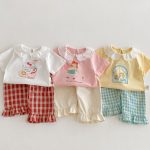 【73-120cm】半袖Ｔシャツ ベビー フリル襟 カートゥーン - 画像 (15)