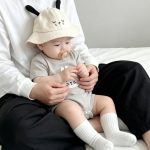 【66-90cm】ロンパース 可愛い ウサギ グレー ベビー服 - 画像 (8)
