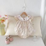 【66-90cm】ロンパース ベビー 花柄 フリル おしゃれ - 画像 (5)