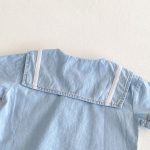 【80-130cm】デニムセットアップ セーラー風 カジュアル - 画像 (14)