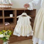 【66-90cm】ロンパース ベビー ノースリーブ メッシュ シンプル - 画像 (6)