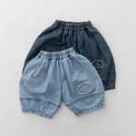 【80-130cm】パンツ デニム パンプキンパンツ カジュアル - 画像 (2)