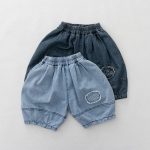 【80-130cm】パンツ デニム パンプキンパンツ カジュアル