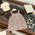 【73-120cm】サロペワンピース ヒョウ柄 可愛い 女の子 - 画像 (5)