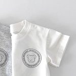 【73-110cm】半袖Tシャツ ベビー シンプル クマ柄 - 画像 (11)