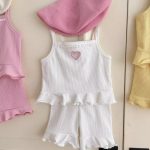 【73-110cm】セットアップ ベビー 可愛い ハート - 画像 (6)