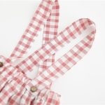 【66-90cm】セットアップ チェックサロペット＆シャツ＆帽子 - 画像 (9)