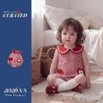 【66-90cm】ロンパース アップル チェック 可愛い - 画像 (4)