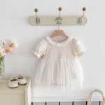 【66-90cm】ロンパース ベビー ワンピース風 無地 ファッション - 画像 (12)