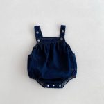 【66-90cm】サロペット カジュアル 無地 - 画像 (8)