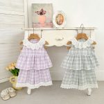 【73-120cm】セットアップ ノースリーブ チェック - 画像 (6)