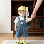 【73-120cm】デニム サロペットカジュアル 可愛い - 画像 (2)