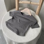 【73-100cm】半袖Tシャツ ベビー コットン100% 5色選べる - 画像 (7)