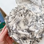 【66-90cm】セットアップ ブラック フラワー 半袖 トップス&パンツ - 画像 (11)