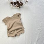 【73-100cm】セットアップ フリル袖 ワッフル - 画像 (5)