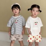 【80-150cm】Tシャツ ビッグアイズ ボーダー - 画像 (5)