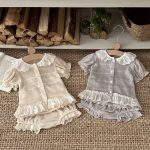 【73-100cm】セット レース フリル 透かし編み 半袖 - 画像 (5)
