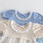 【66-90cm】ロンパース ベビー ワンピース風 無地 ファッション - 画像 (19)