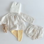 【66-100cm】セットアップ INS映え ドットOR花柄 コットン クレープ - 画像 (11)