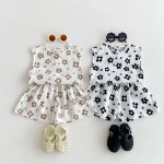 【80-130cm】セットアップ ベビー 女の子 フラワー