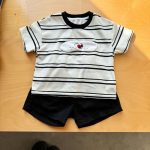 【80-150cm】セットアップorワンピース ペット柄 ボーダー - 画像 (11)