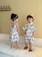 【80-150cm】セットアップ or ワンピース 総柄プリント - 画像 (15)