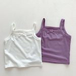 【66-100cm】セットアップ ベビー キャミソール＆花柄プリント - 画像 (7)