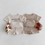 【66-100cm】セットアップ Emmene ワッフル - 画像 (2)