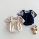 【66-90cm】サロペット カジュアル 無地 - 画像 (15)