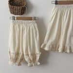 【73-100cm】スリムパンツORワイドパンツ ホワイト 透け感 - 画像 (10)