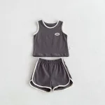 【73-100cm】セットアップ ベビー ノーカラー カジュアル - 画像 (7)