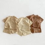 【80-120cm】セットアップ パステルカラー チェック