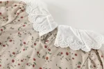 【66-90cm】ロンパース ベビー 半袖 レース襟 花柄 - 画像 (20)