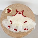 【73-130cm】ワンピース キノコ ケーキ キャミソール - 画像 (2)