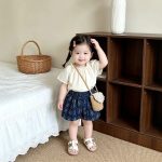 【73-120cm】ブラウスorショートパンツ 可愛い パフスリーブ - 画像 (3)