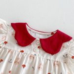 【66-90cm】ロンパース ウサギ柄 フリル - 画像 (12)